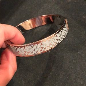 COACH bangle! Baby blue and silver!